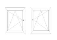 1-flügeliges Dreh-Kipp Fenster